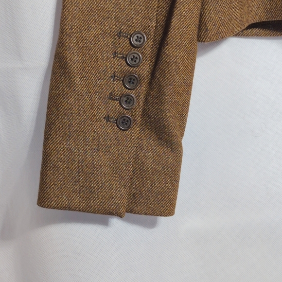 BCBG Maxazria Marilyn Sz S Tweed Women's Brown Blazer Jacket NWT - Picture 6 of 9